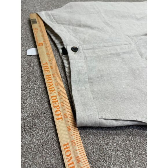 Talbots wide leg trouser women sz 16P high rise linen lightweight Beach $119 nwt - Picture 9 of 12
